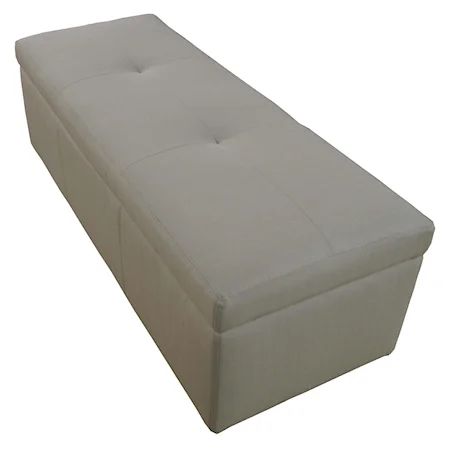 Bogart Upholstered Storage Bench with Casters
